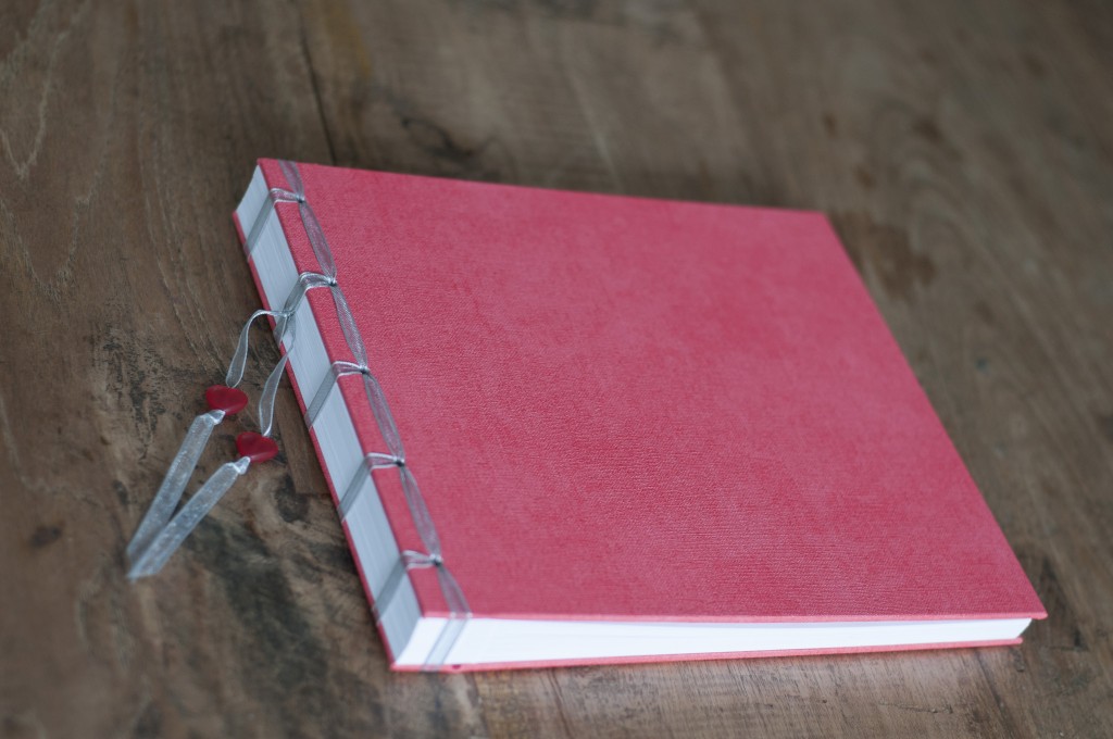 Fotoboek rood hartjes